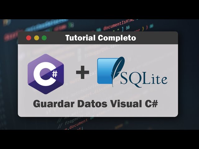 How to Save Data in Visual Studio C# and SQLite ✅ Easy and Complete ✅