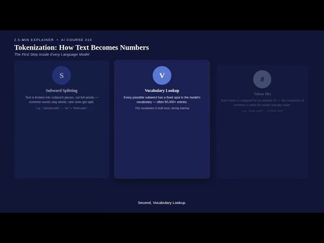 Session 10  -  Tokenization explained AV