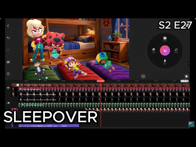Sleepover (Season 2 Episode 27) Brawl Stars Kinemaster Speedrun