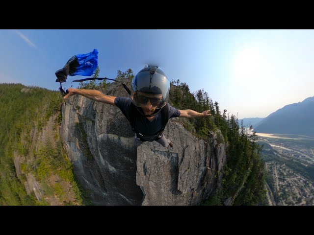 Epic Running BASE Jump off a Ramp | Immersive 360 VR