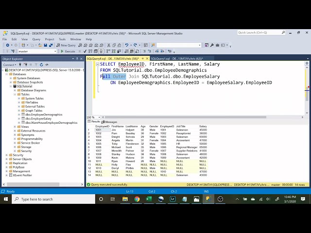 Intermediate SQL Tutorial Joins (part 1)