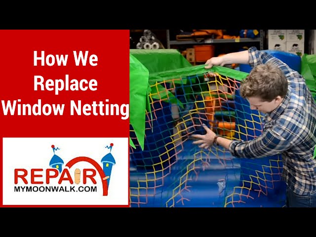 How We Replace Window Netting On An Inflatable
