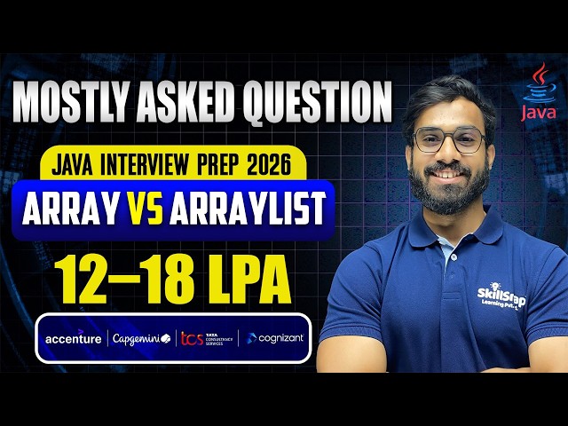 Array vs Arraylist | Most Asked Java Interview Questions | By Anand Sir