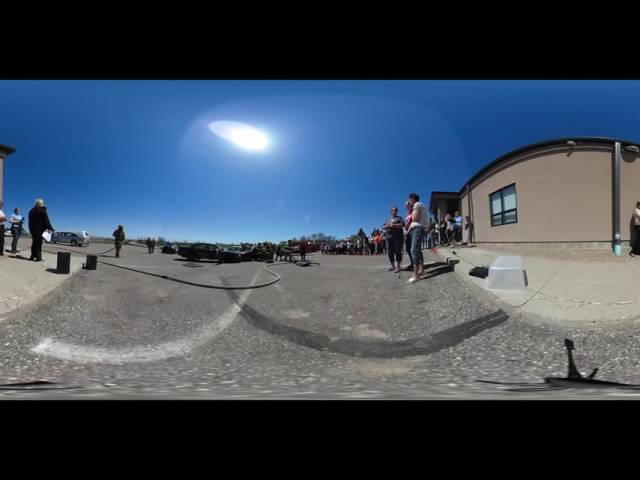 360 video of the mock crash
