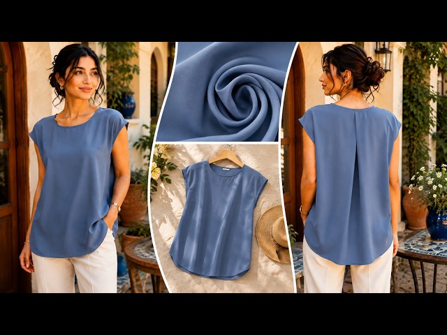 This Easy Top Looks Store-Bought! 🧵 Sew This Easy Top In 15 Minutes!