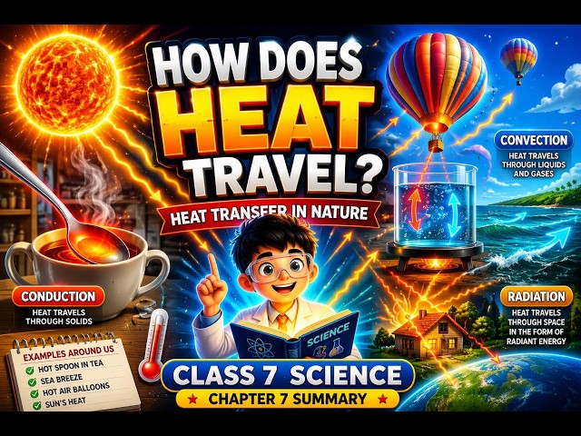 Class 7 Science Ch 7: Heat Transfer in Nature ☀️| Full Chapter One-Shot Revision! 🌊