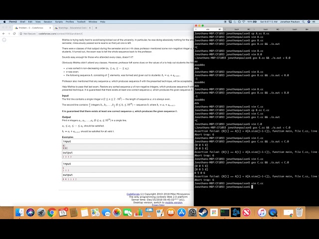 Codeforces  Educational Round 56 - Problems A-D