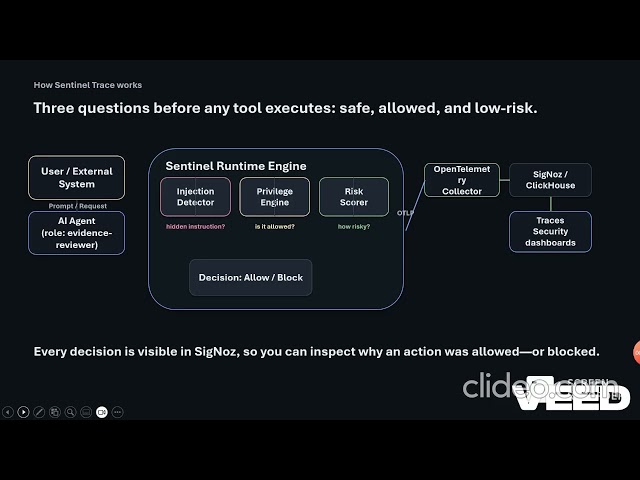 Sentinel Trace Project Demo | AIgovern × SigNoz Hackathon 2026