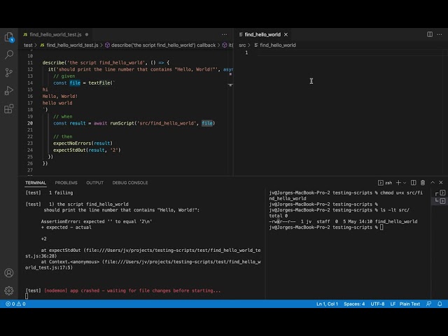 Testing (Bash or Any Other Shell) Scripts With Javascript