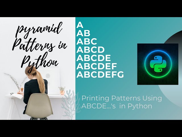 Pyramid patterns printing using ABC's in python...