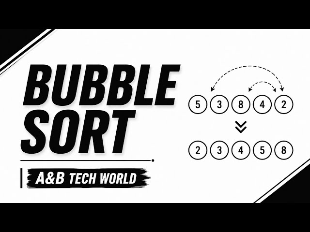 Bubble sort | Bubble sort using python | DSA | Sorting techniques | A&B Tech World