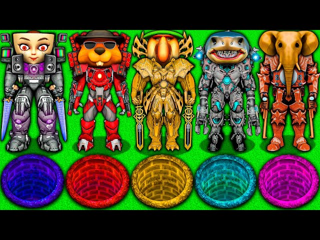 CHOOSE the RIGHT SECRET PORTAL of UPGRADED BRAINROT TITAN vs SKIBIDI TOILET in MINECRAFT animation