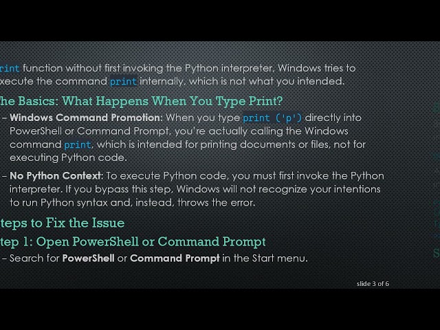 How to Fix the Unable to initialize device PRN Error in Python on Windows
