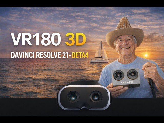 VR180 3D - 6K   - TEST 1 - Ajout des Métadonnees DaVinci 21 - BETA 4