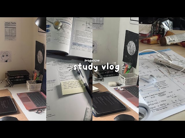 study vlog 📓note-taking, coding, lots of studying