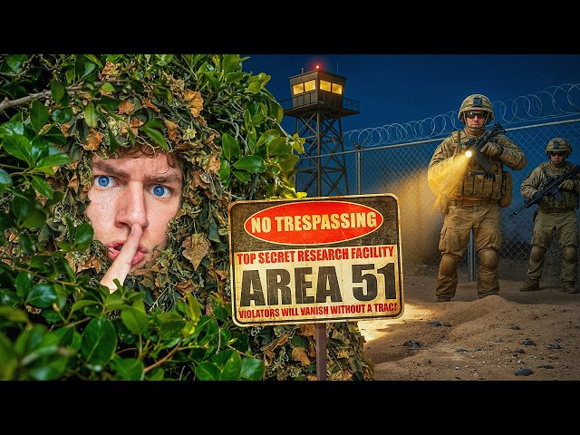 Acampé sigilosamente en las afueras del Área 51