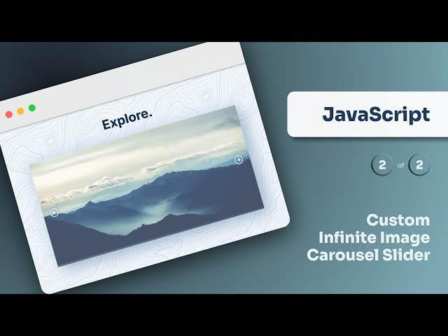 Custom Infinite Image Carousel Slider (HTML, CSS, JavaScript) | Part 2 of 2