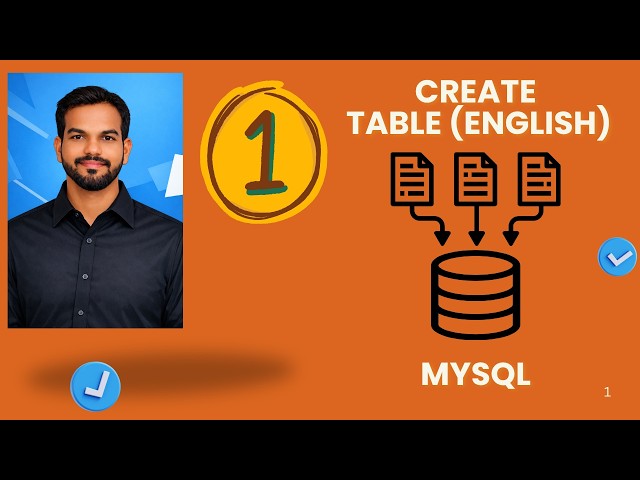 #1 MYSQL CREATE TABLE (ENGLISH)