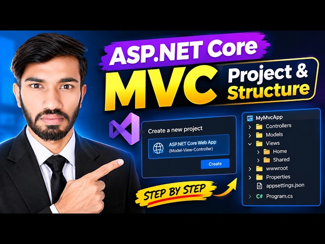 02 - Create Your First Project & Directory Structure Explained | ASP.NET Core MVC