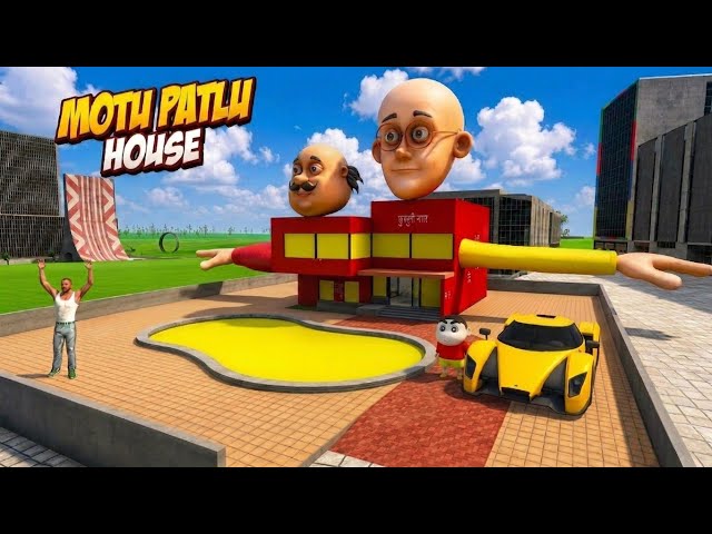 FRANKLIN CHANGE HOUSE INTO MOTU PATLU HOUSE IN INDIAN BIKE DRIVING 3D! 😱"