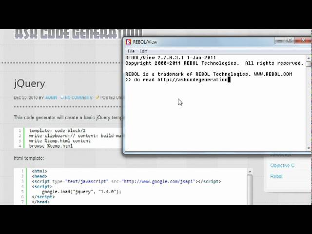 How to create a jquery template (jquery tutorial)