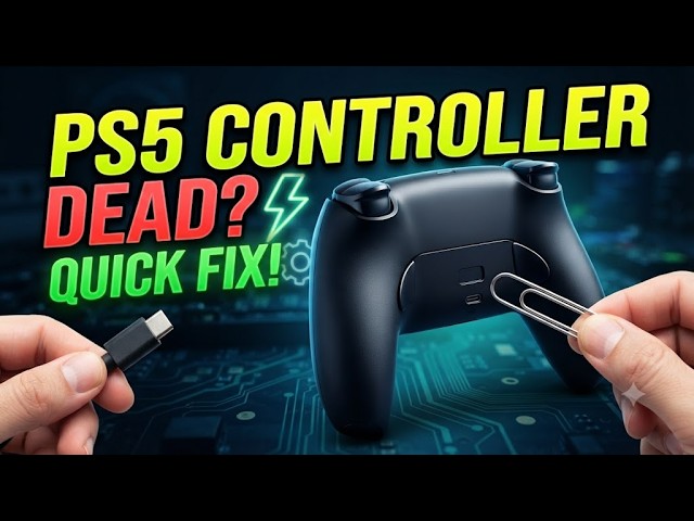 HOW TO FIX MY PS5 CONTROLLER NOT TURNING ON