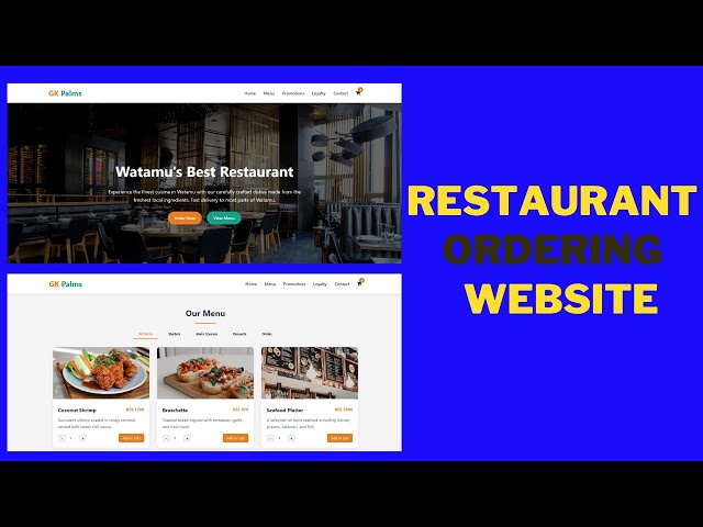 Modern Restaurant Food Ordering Website Template (HTML, CSS, JavaScript) – Live Demo!