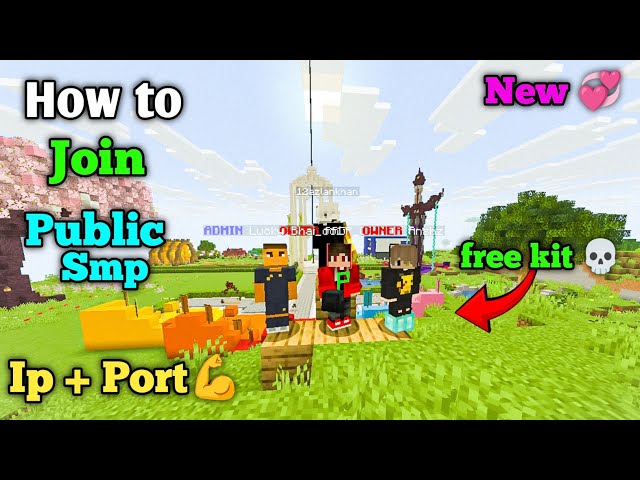 ⚔️  New Best Public Survival SMP Minecraft 👻  | Java + PE | All Versions | Free To Join 🎉