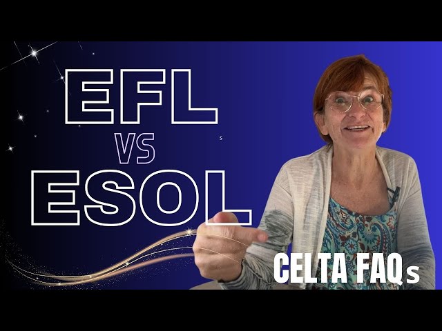 EFL o ESOL: ¿Cuál es la diferencia?