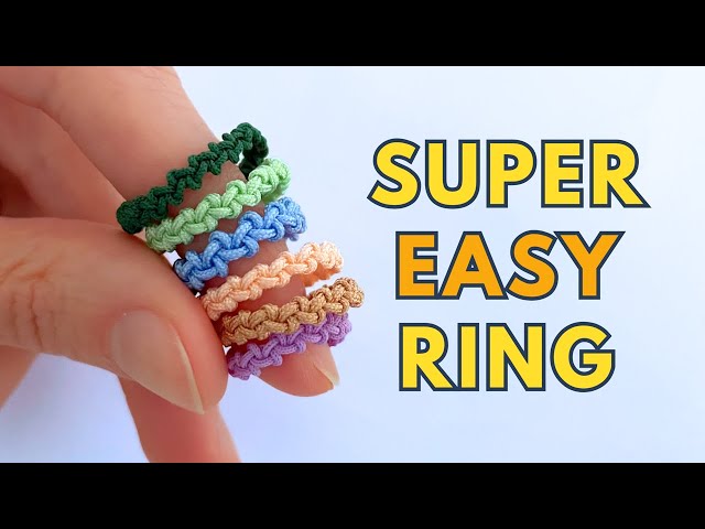 Simple Macrame Ring Tutorial | DIY Friendship Ring | Super Easy Handmade Ring