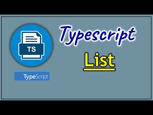 Part 10 - List/Array  in TypeScript | Pradeep Nailwal