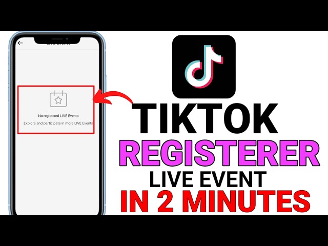 how to open live event option on tiktok || tiktok live event register kasy kary 2025