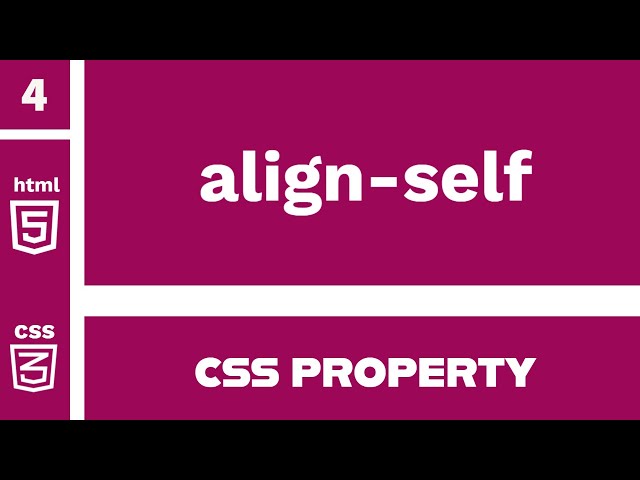 CSS Property : align-self explained !