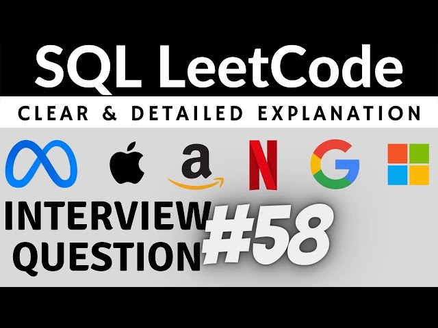 LeetCode 1069 Amazon Interview SQL Question with Detailed Explanation | Practice SQL