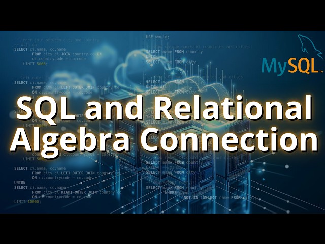 SQL & Relational Algebra Explained: Joins, Union, Intersect, and More! 🔥