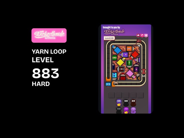 Yarn Loop Level 883 Hard Walkthrough | Easy Solution