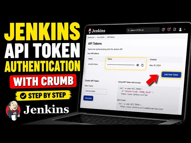 How to authenticate with Jenkins using API tokens and crumb - Step By Step