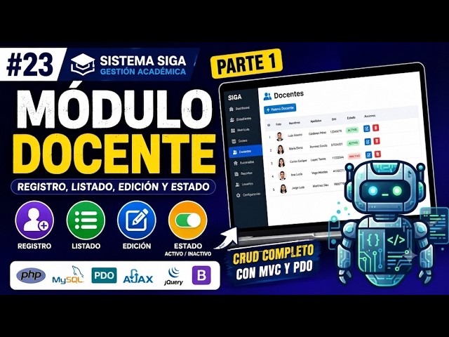#23 | Create Teacher Module in PHP MVC PDO | Registration, Listing, Editing, and Status (Part 1)