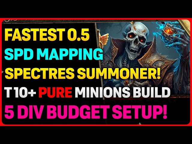 NEW 0.5 SPEED Mapping SPECTRES SUMMONER Build! | 5 Divine Budget Setup!
