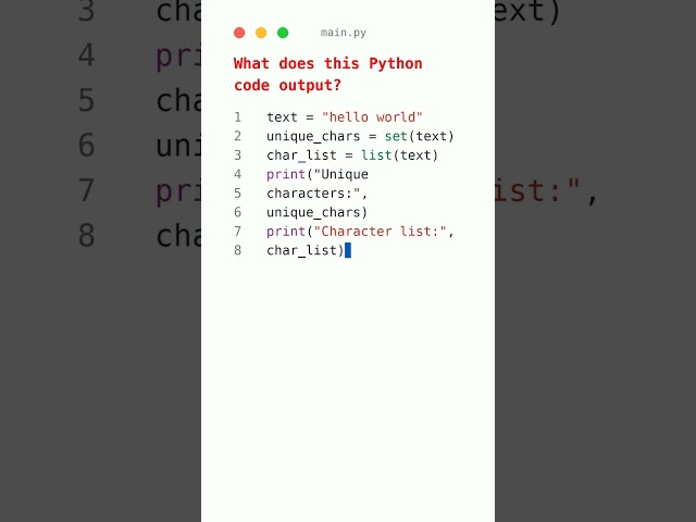 Python Sets vs Lists: The Shocking Truth! 🤯 #pythontips #programming #coding