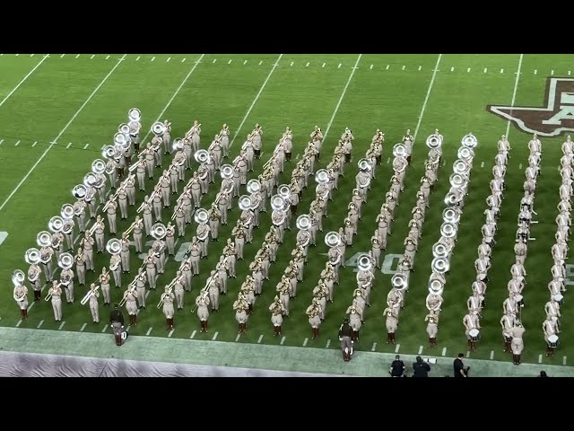Brilliant Fightin’ Texas Aggie Band Halftime Drill During Game Against LSU 2024