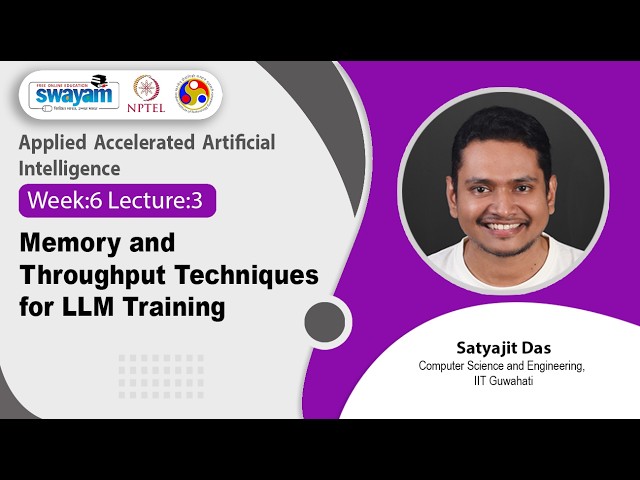 Lec 26: Memory and throughput techniques for LLM training