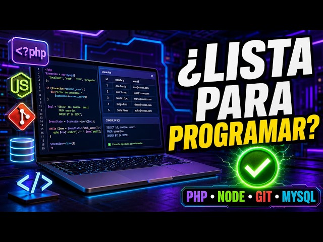 ¿Mi PC está LISTA para programar? 💻✅ | PHP, Node.js, Git y MySQL