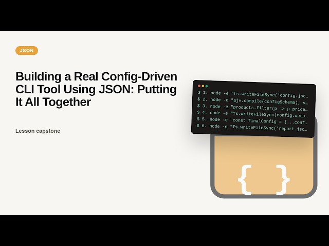 Building a Real Config-Driven CLI Tool Using JSON: Putting It All Together
