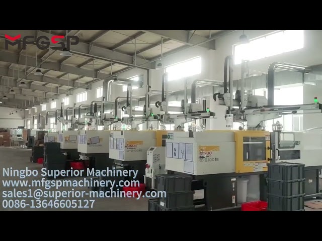 Custom robotic arm for injection molding factories🤖