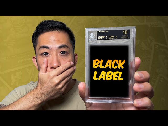 My First One Piece Black Label?! INSANE BGS REVEAL!