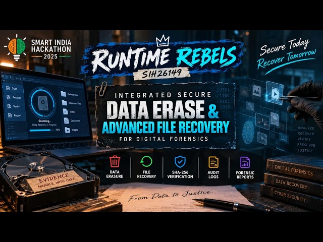 Integrated Secure Data Erasure & Forensic Recovery Tool | SIH 2024 - Runtime Rebels