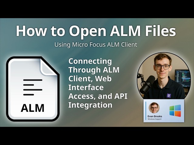 How to Open ALM Files (Micro Focus ALM Project)
