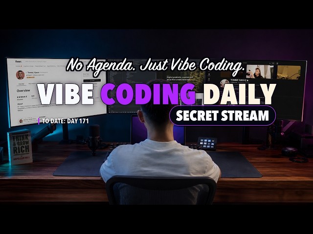 Secret Stream, might delete later - Vibe Coding, Founder Work and Random Chat while i work