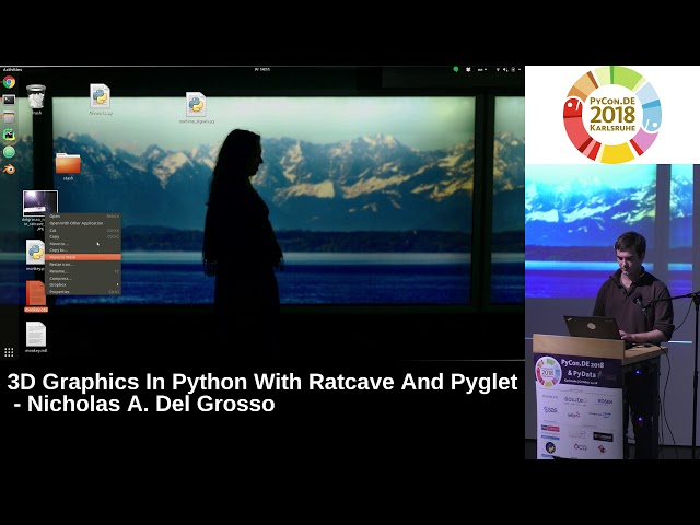 PyCon.DE 2018: 3D Graphics in Python with Ratcave and Pyglet - Nicholas A. Del Grosso